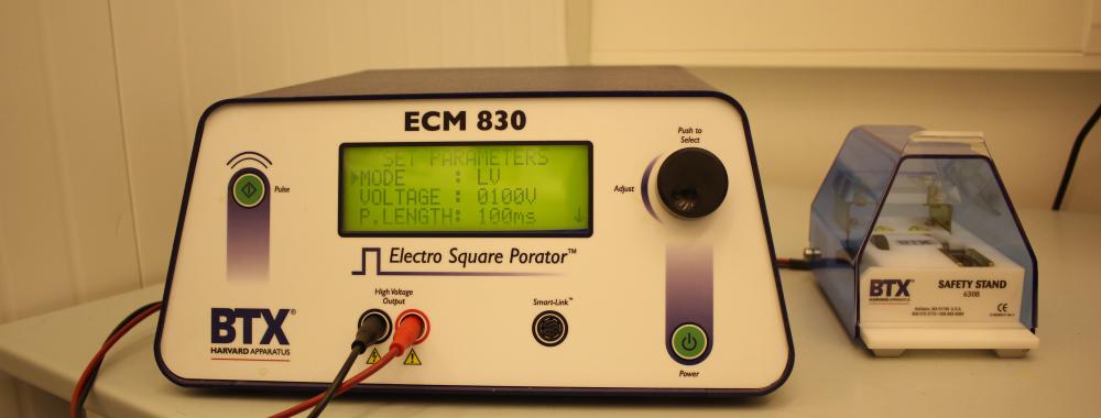 Прибор для проведения электропорации клеток ECM 830